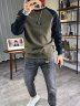 Толстовка Мужская вельвет хаки/черный / 8259 купить в хабаровске купить в хабаровске