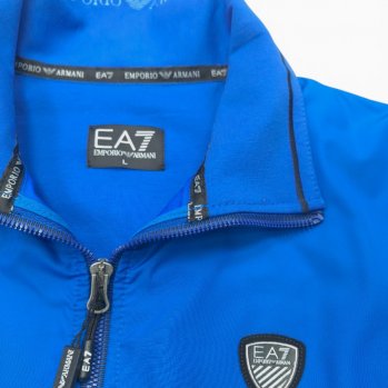 Спортивный костюм EA7 голубой/черный / 8044