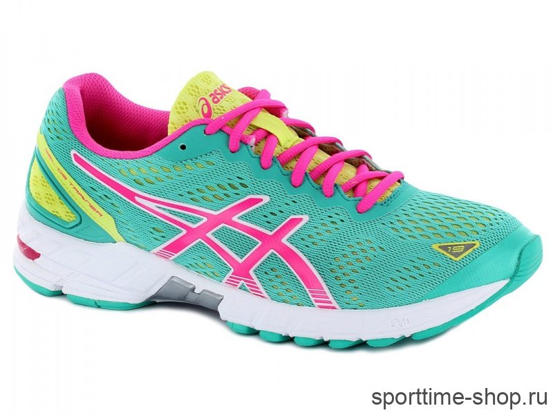 Полумарафонки Женские Asics Gel-DS Trainer лайм/розовый  4721 купить в хабаровске купить в хабаровске
