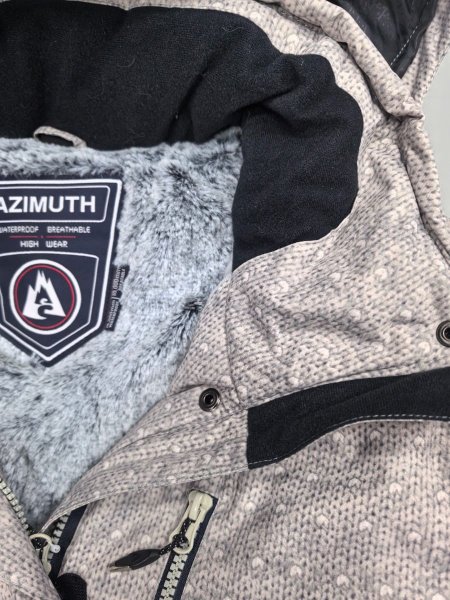 Куртка горнолыжная женская AZIMUTH серая / 8241 B купить в хабаровске купить в хабаровске
