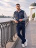 Костюм спортивный PAUL&SHARK синий/серый / 2209 купить в хабаровске купить в хабаровске